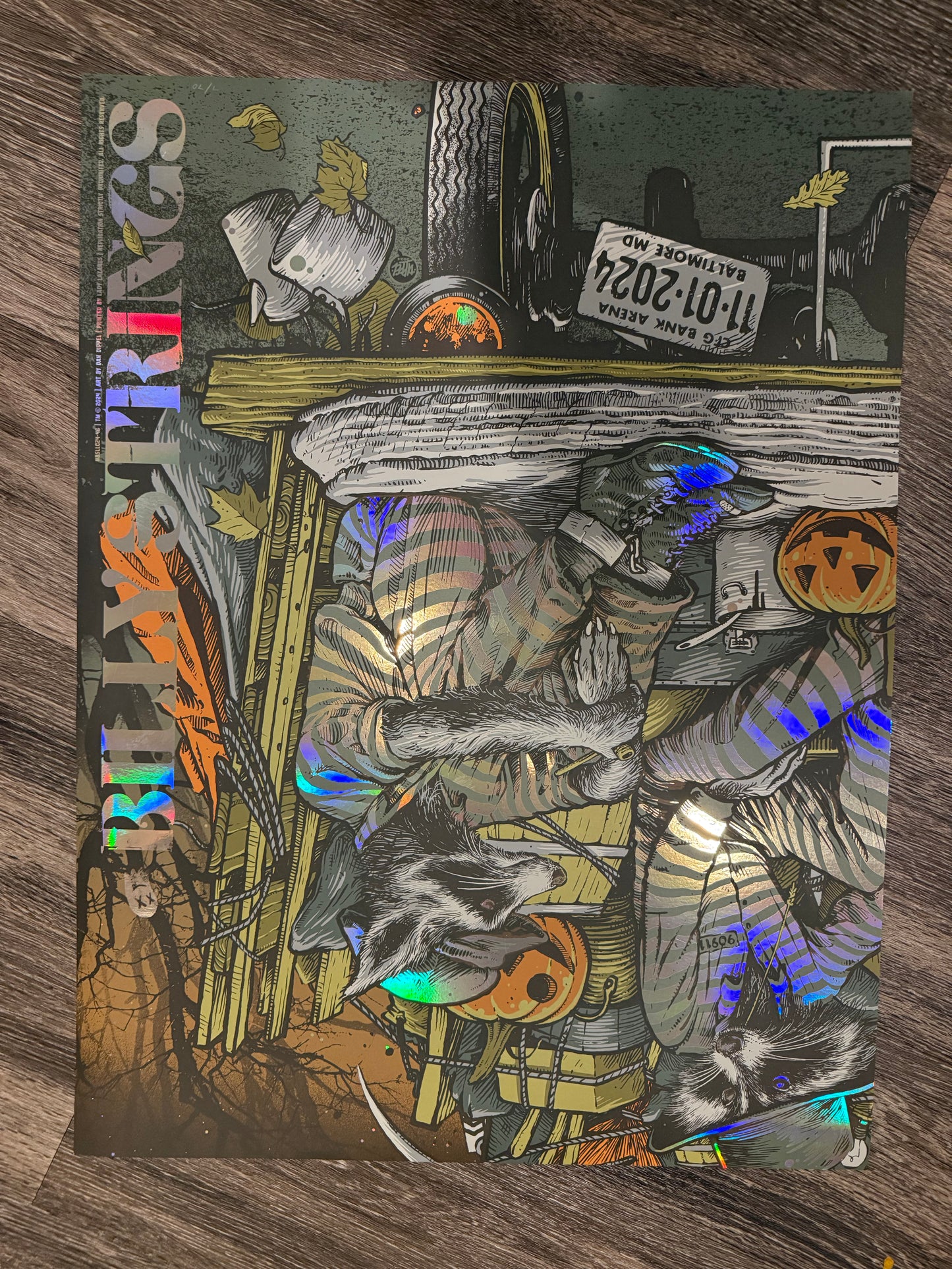 Billy Strings BALTIMORE 11/1 Foil POSTER