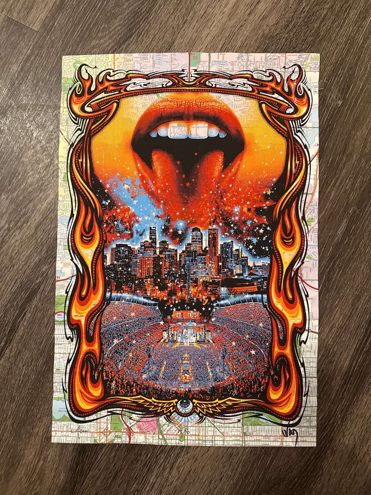 Widespread Panic x Rolling Stones ROADMAP poster