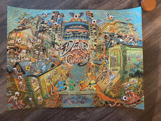 DEAD AND COMPANY SPHERE FOIL POSTER MILES TSANG