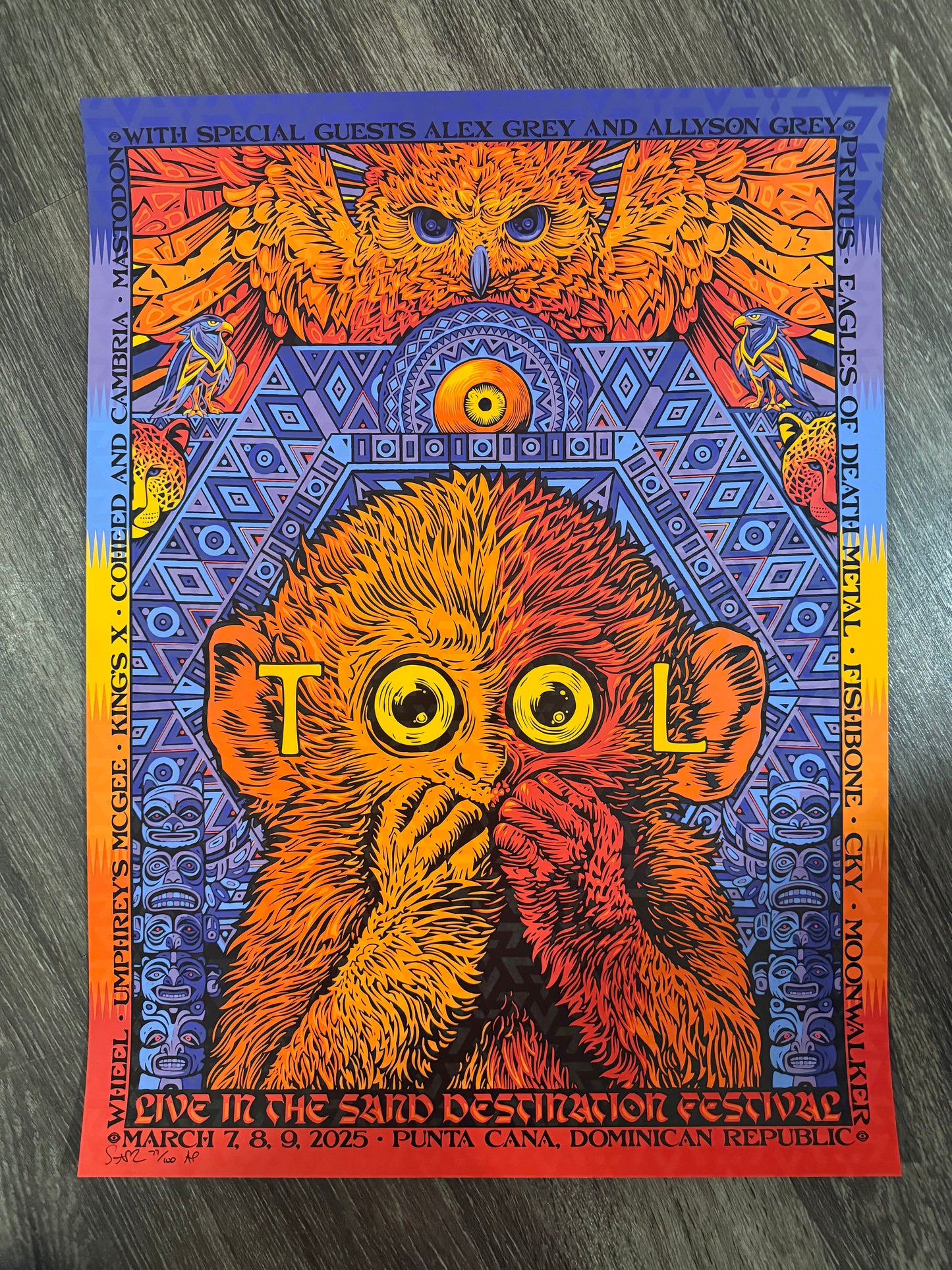 TOOL POSTER MEXICO TODD SLATER