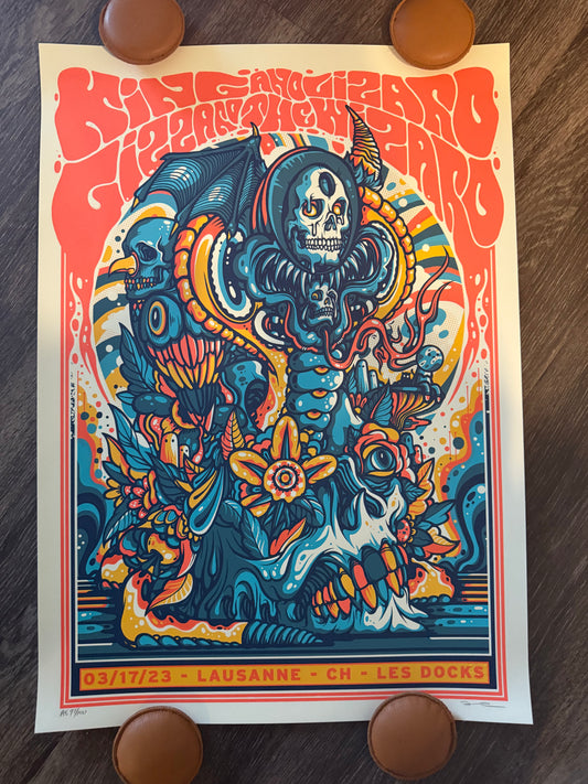 King Gizzard And The Lizard Wizard Lausanne 3/17/23 poster